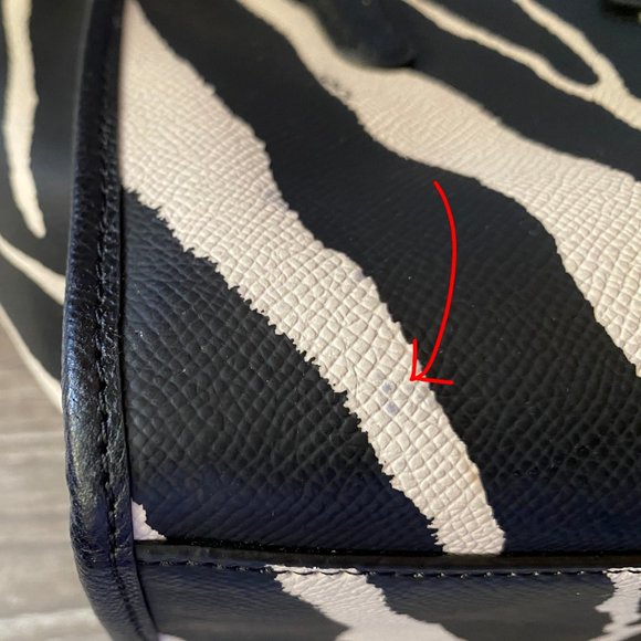 COACH Zebra Crosby Mini Carryall Satchel #33525 - Picture 13 of 14